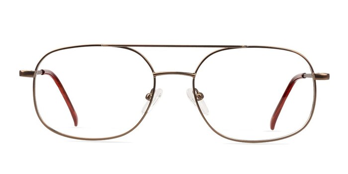 Branson Bronze Metal Eyeglass Frames from EyeBuyDirect