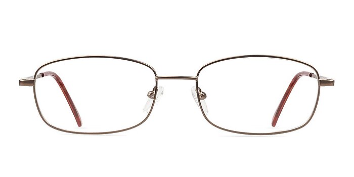 Reggie Bronze Metal Eyeglass Frames from EyeBuyDirect