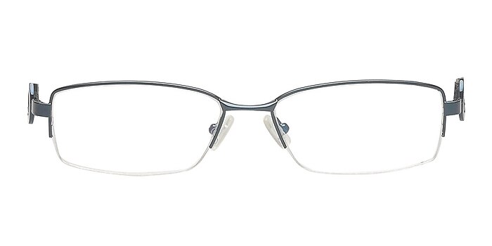 8564 Navy Metal Eyeglass Frames from EyeBuyDirect
