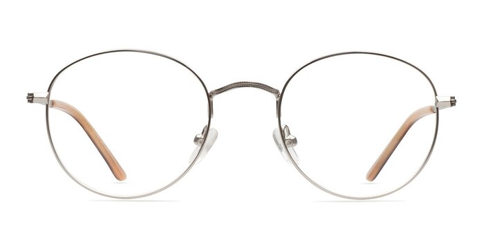 Cupertino Argenté Métal Montures de lunettes de vue d'EyeBuyDirect