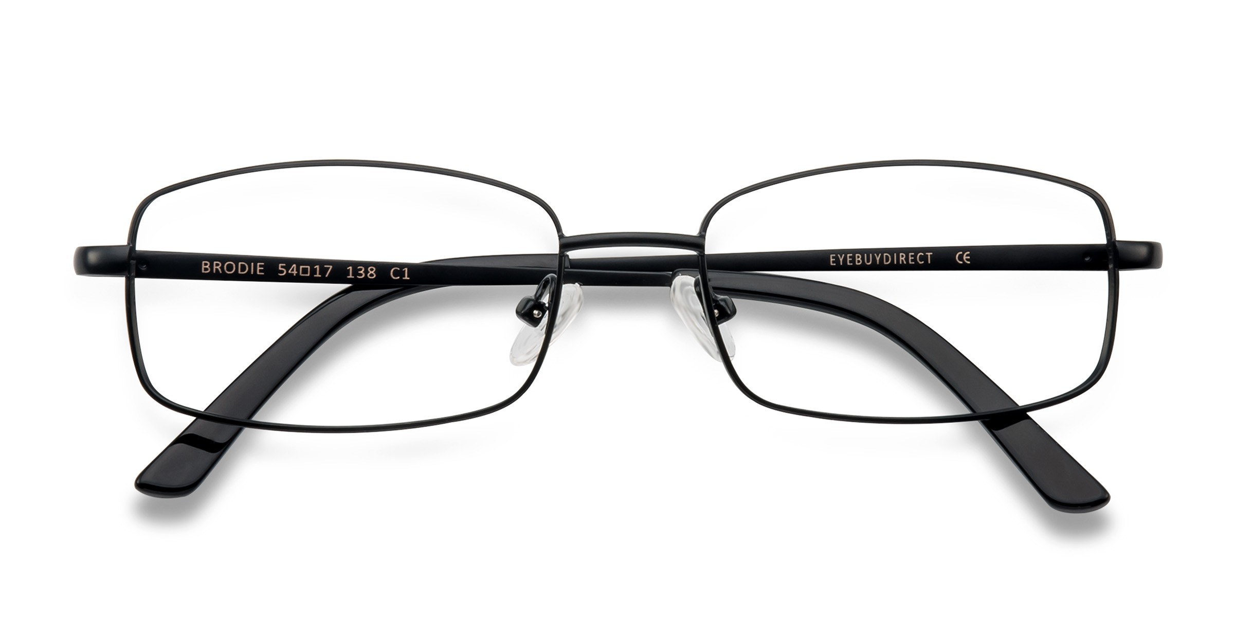 Brodie Rectangle Black Full Rim Eyeglasses Eyebuydirect