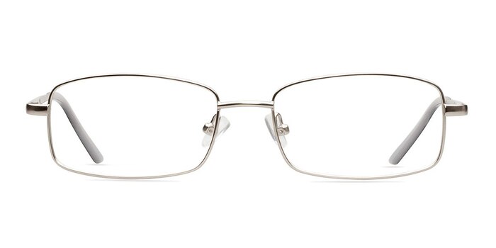 Brodie Argenté Métal Montures de lunettes de vue d'EyeBuyDirect