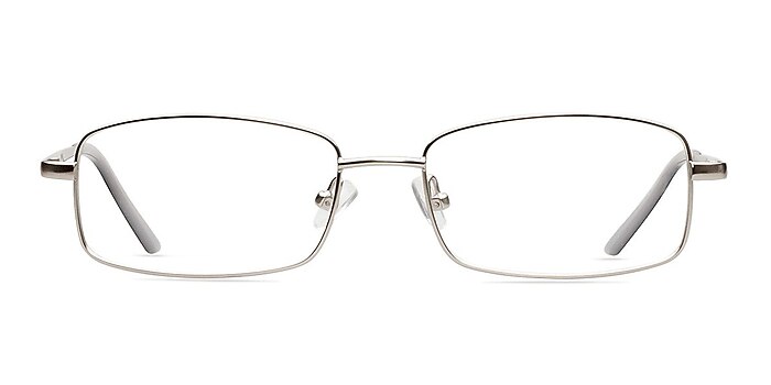 Brodie Silver Metal Eyeglass Frames from EyeBuyDirect