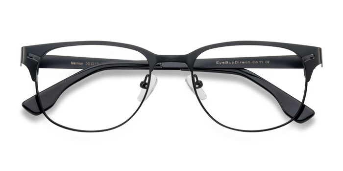 Black Merrion -  Metal Eyeglasses