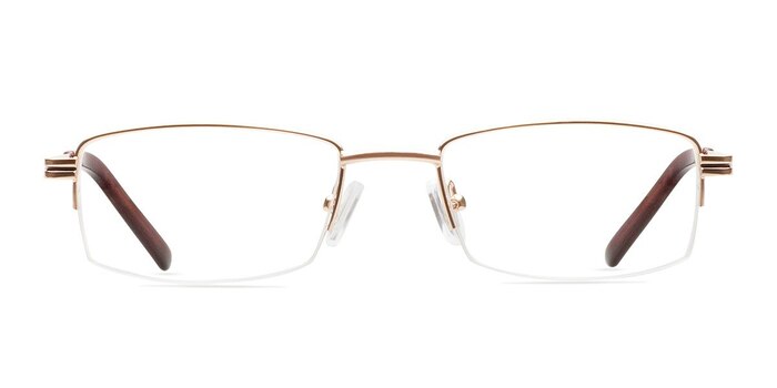Brian Golden Metal Eyeglass Frames from EyeBuyDirect