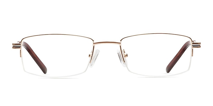 Brian Golden Metal Eyeglass Frames from EyeBuyDirect