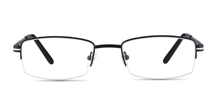 Brian Black Metal Eyeglass Frames from EyeBuyDirect