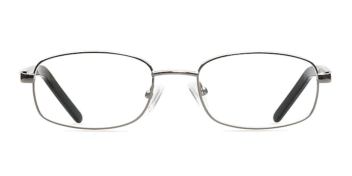 Bridger Gunmetal Metal Eyeglass Frames from EyeBuyDirect