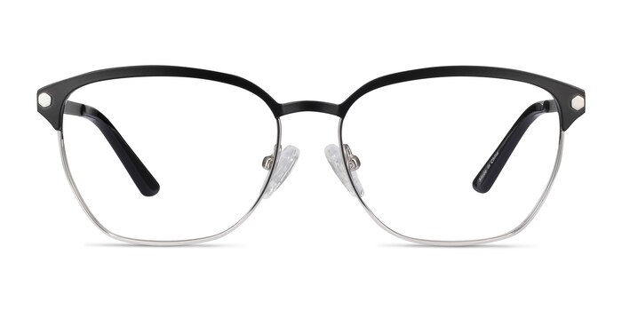 Berkeley Noir Métal Montures de lunettes de vue d'EyeBuyDirect