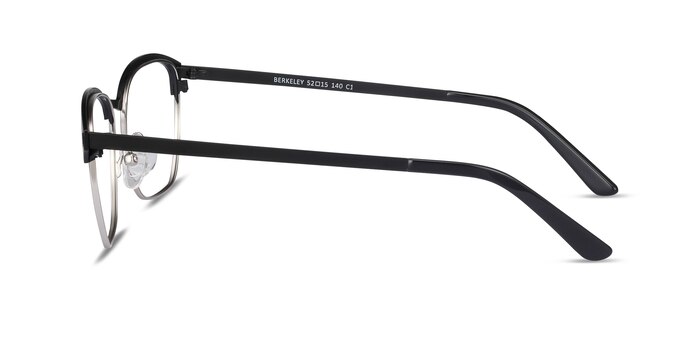 Berkeley Noir Métal Montures de lunettes de vue d'EyeBuyDirect