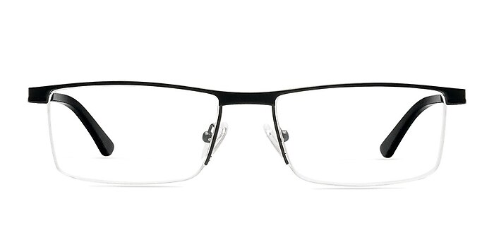 Gene Black Metal Eyeglass Frames from EyeBuyDirect