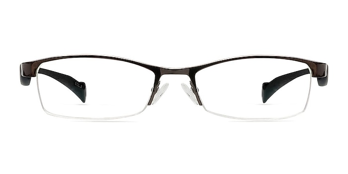 SARIN Gunmetal Metal Eyeglass Frames from EyeBuyDirect