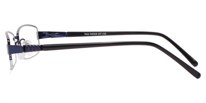 Vinci Bleu marine  Métal Montures de lunettes de vue d'EyeBuyDirect