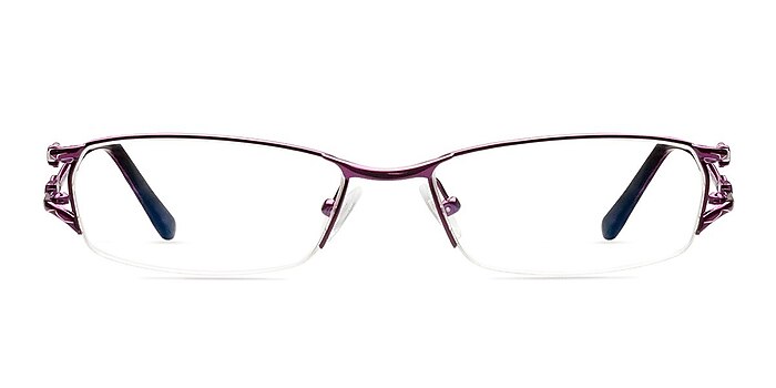 Goshia Purple Metal Eyeglass Frames from EyeBuyDirect