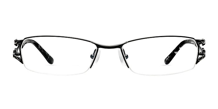 Goshia Black Metal Eyeglass Frames from EyeBuyDirect