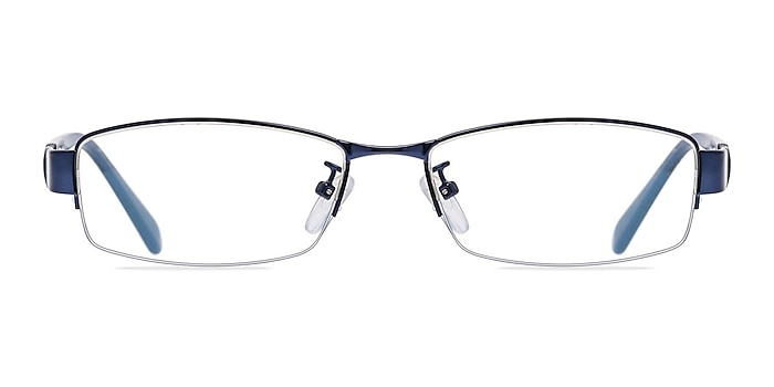 Annet  Navy  Metal Eyeglass Frames from EyeBuyDirect