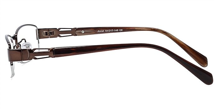 Annet Bronze Metal Eyeglass Frames from EyeBuyDirect