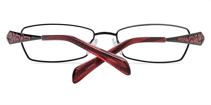  Black/Red  Archelaus -  Classic Metal Eyeglasses