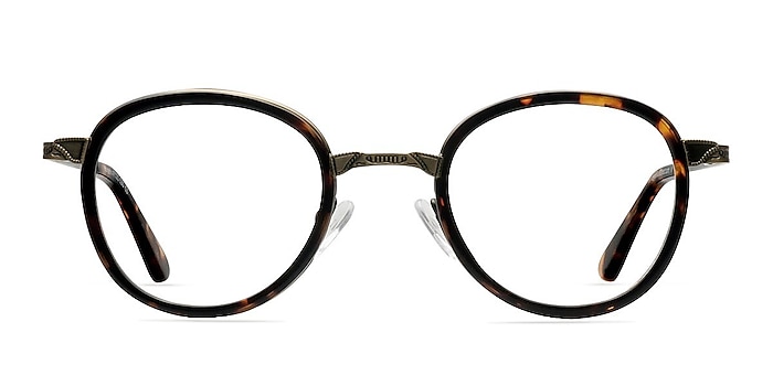 Bourgeois Tortoise Metal Eyeglass Frames from EyeBuyDirect
