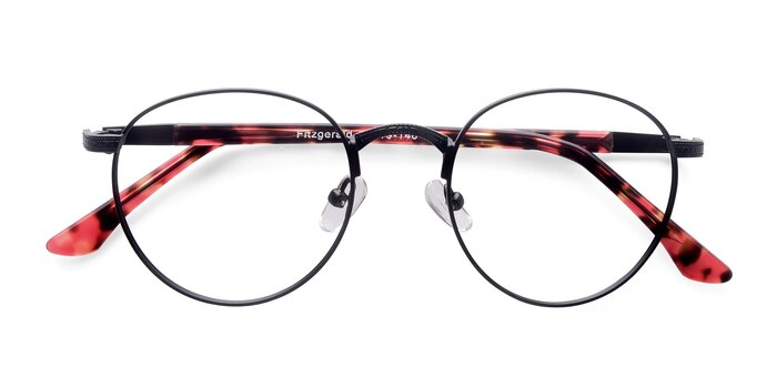  Black  Fitzgerald -  Classic Metal Eyeglasses