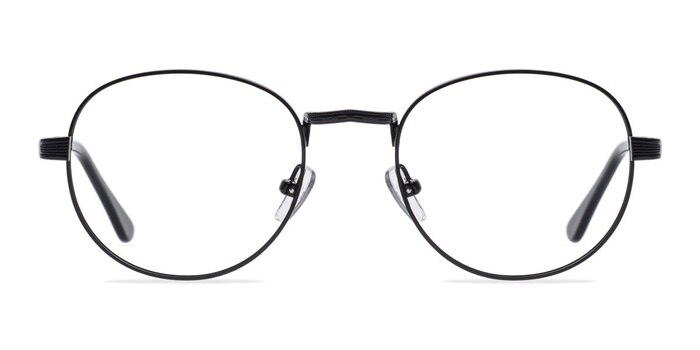 Belleville Matte Black  Metal Eyeglass Frames from EyeBuyDirect