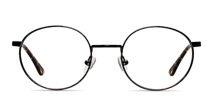 Santa Fe Black/Brown Metal Eyeglass Frames from EyeBuyDirect