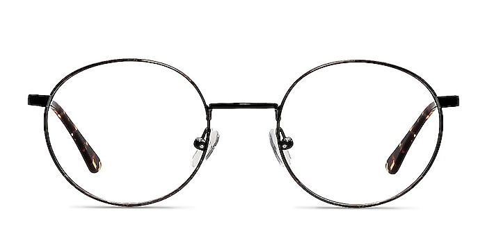 Santa Fe Black/Brown Metal Eyeglass Frames from EyeBuyDirect
