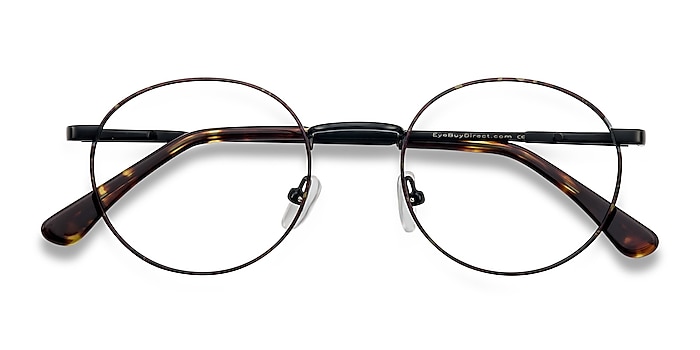 Black/Brown Santa Fe -  Metal Eyeglasses