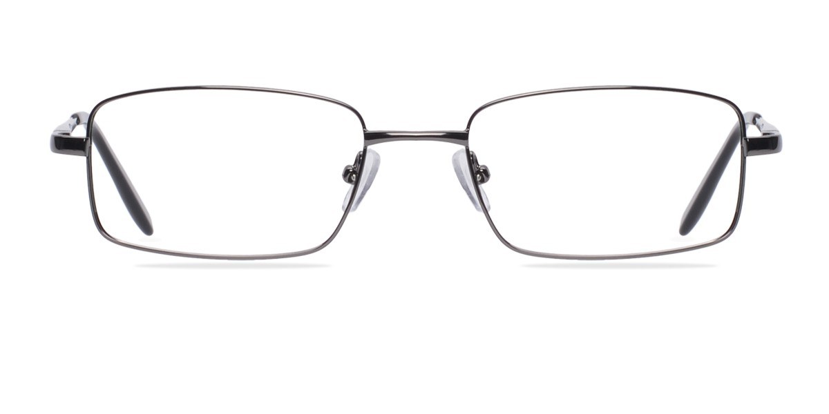 Oakland Rectangle Gunmetal Full Rim Eyeglasses | Eyebuydirect