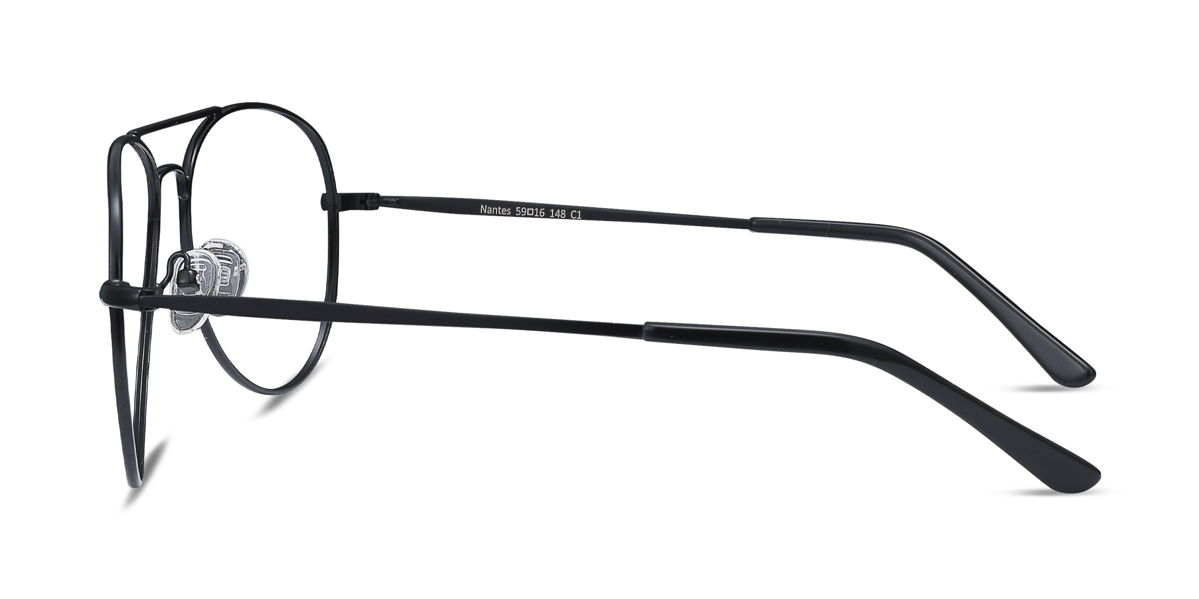 Nantes Aviator Black Full Rim Eyeglasses Eyebuydirect