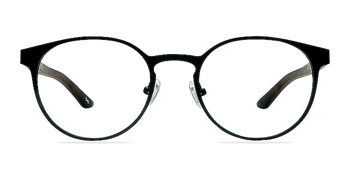 Outline Black Steel/Wood Wood-texture Eyeglass Frames from EyeBuyDirect