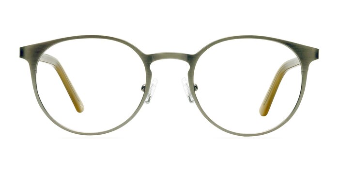 Outline Matte Steel/Acetate Acetate Eyeglass Frames from EyeBuyDirect