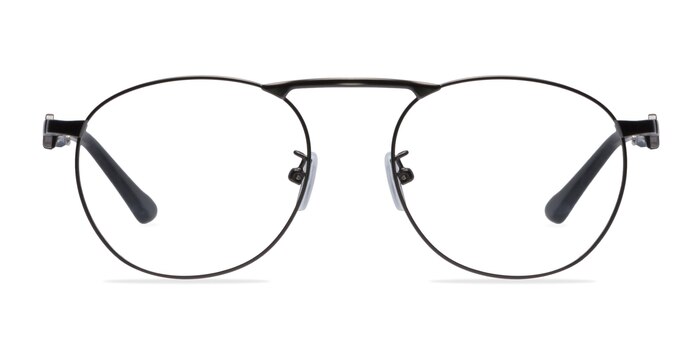 Tarantino Gunmetal Metal Eyeglass Frames from EyeBuyDirect