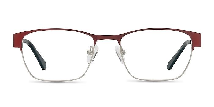 Admire Matte Burgundy Metal Eyeglass Frames from EyeBuyDirect