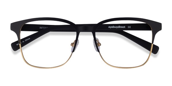 Intense prescription eyeglasses (Matte Black/Golden ) - 15791 - Eyeglasses This frame absolutely lives up to its name. Intens sku 15791