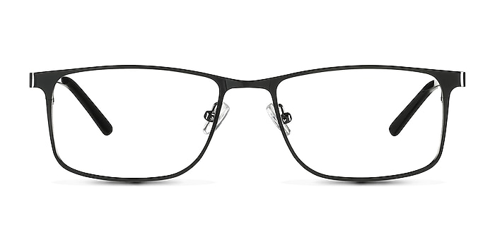 Clinton  Dark Gunmetal  Metal Eyeglass Frames from EyeBuyDirect