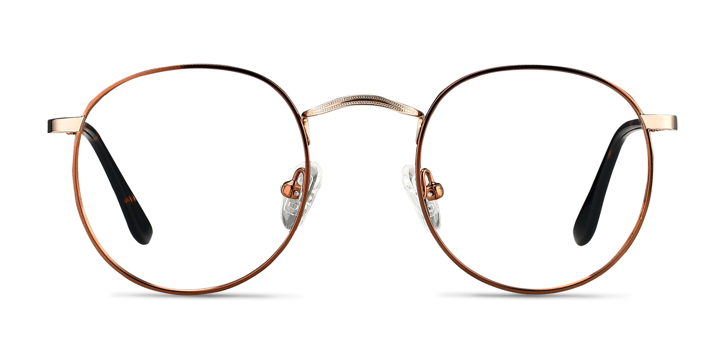 Daydream Round Brown Golden Full Rim Eyeglasses Eyebuydirect