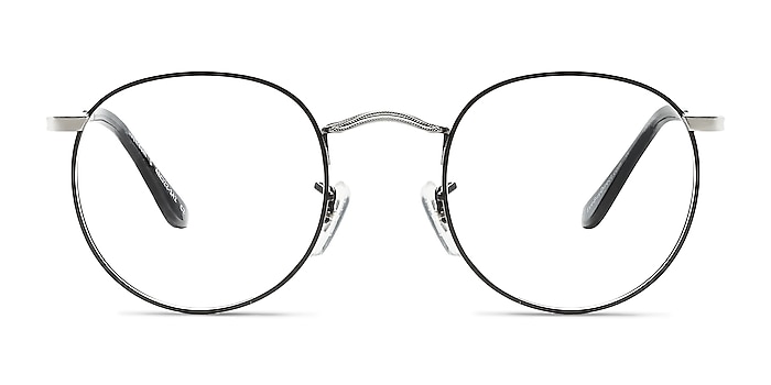 Daydream Black Silver Metal Eyeglass Frames from EyeBuyDirect