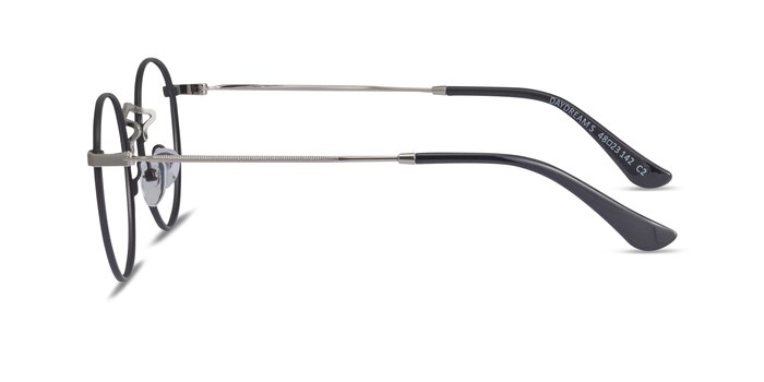 Daydream Black Silver Métal Montures de lunettes de vue d'EyeBuyDirect