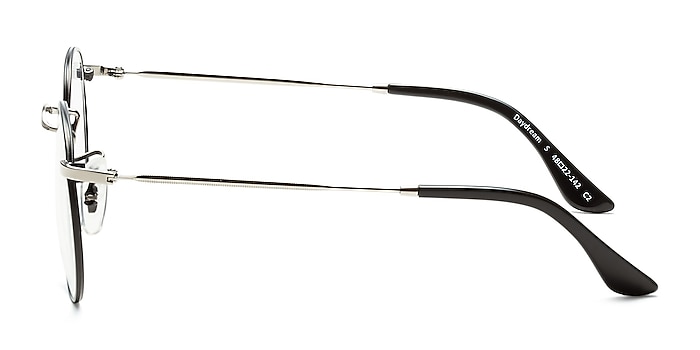 Daydream Black Silver Metal Eyeglass Frames from EyeBuyDirect