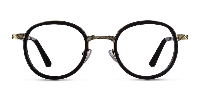 Bourgeois Black Metal Eyeglass Frames from EyeBuyDirect