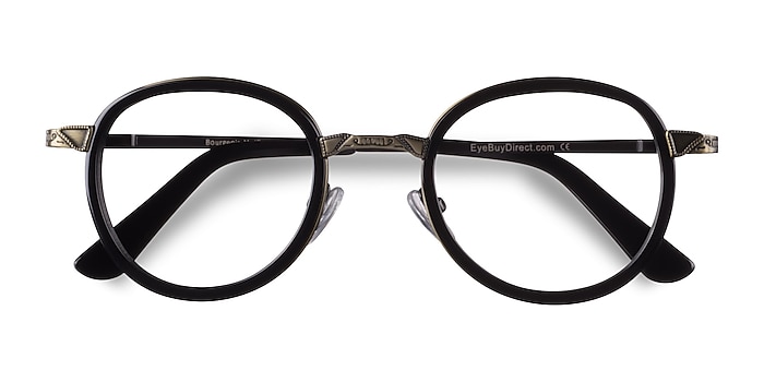 Black Bourgeois -  Vintage Metal Eyeglasses