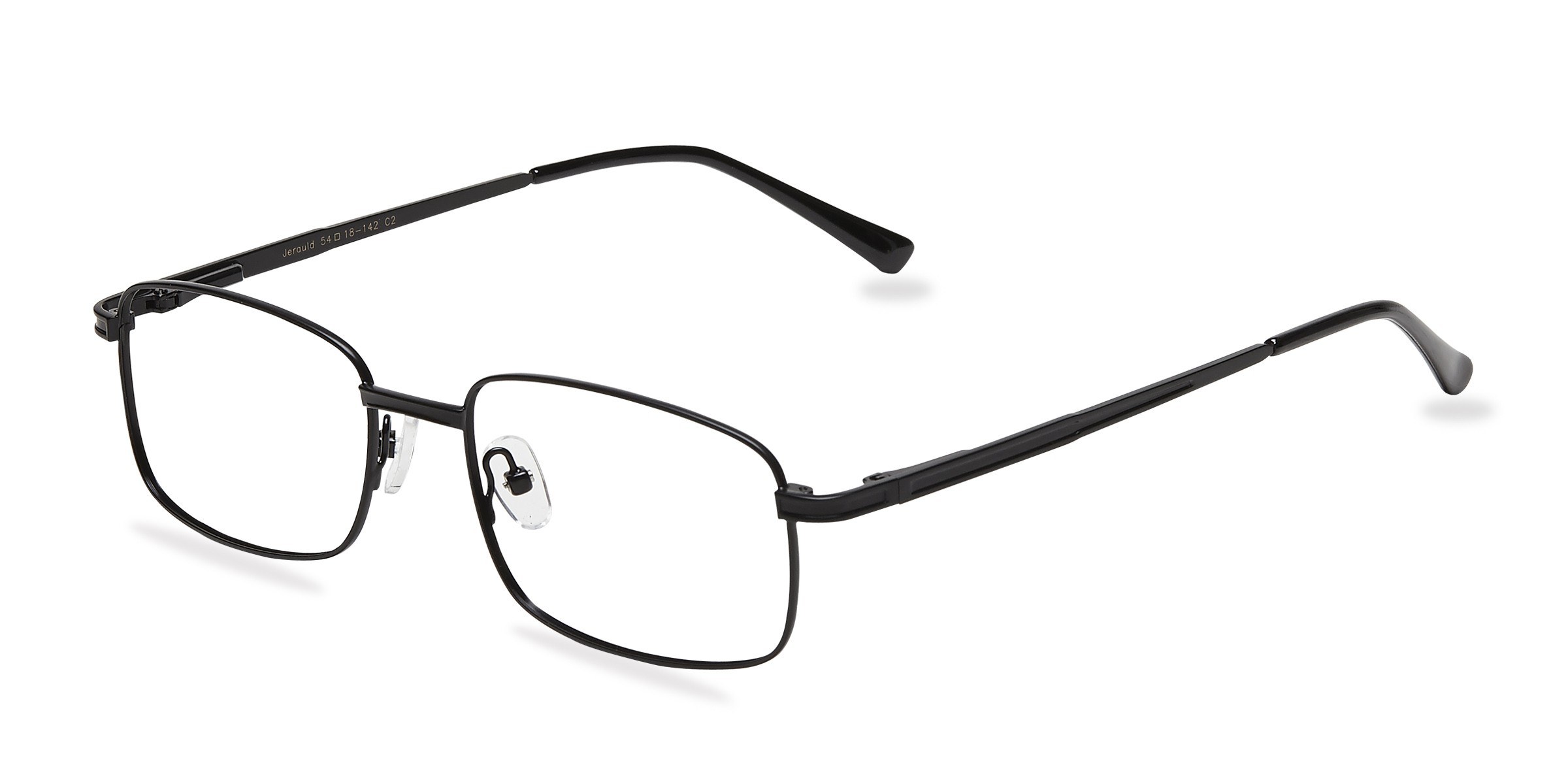 Jerauld Rectangle Black Full Rim Eyeglasses Eyebuydirect Canada