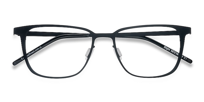Matte Black Slight -  Metal Eyeglasses