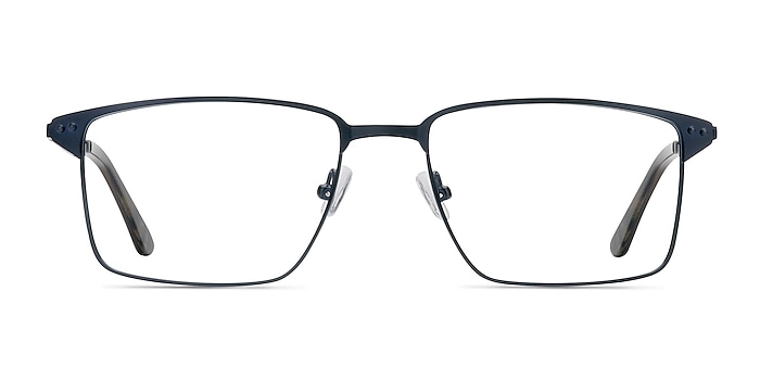 Absolute Navy Metal Eyeglass Frames from EyeBuyDirect