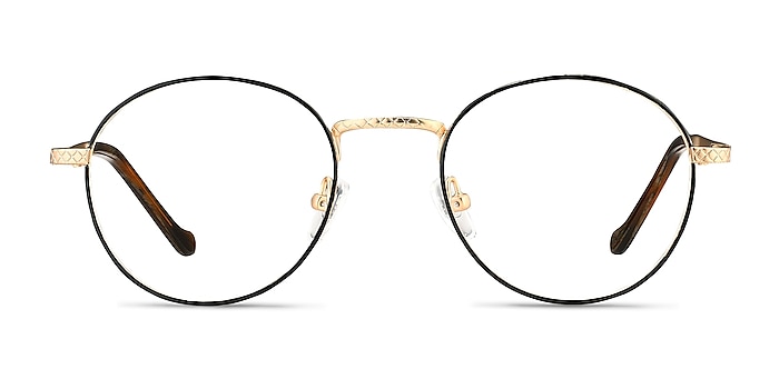 Mingus Black Golden Métal Montures de lunettes de vue d'EyeBuyDirect