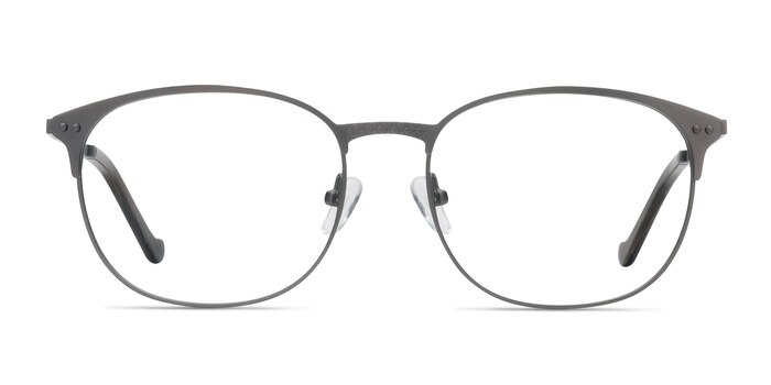 Phenomena Gunmetal Metal Eyeglass Frames from EyeBuyDirect