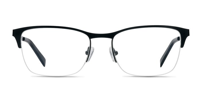 Time Black Metal Eyeglass Frames from EyeBuyDirect