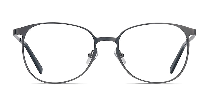 Twisted Gunmetal Metal Eyeglass Frames from EyeBuyDirect