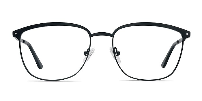 Lightbeam Black Metal Eyeglass Frames from EyeBuyDirect